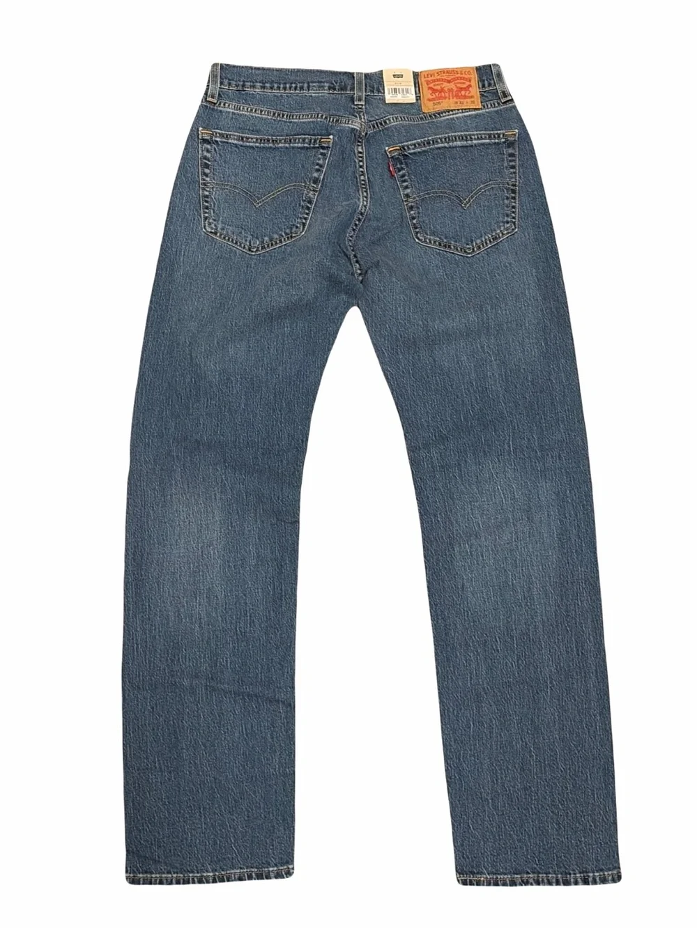 New Levi's Men's 505 Straight Jeans in Medium Blue Wash